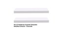 Ver imagem 2 de Kit 2 Prateleiras Suporte Embutido 60x25x4 Cm Branca - Conceito