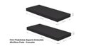 Ver imagem 6 de Kit 2 Prateleiras Suporte Embutido 60x25x4cm Preta - Conceito