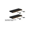 Ver imagem 5 de Kit 2 Prateleiras Suporte Embutido 60x25x4cm Preta - Conceito