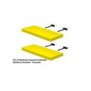 Ver imagem 3 de Kit 2 Prateleiras Suporte Embutido 60x25x4 cm Amarela - Conceito