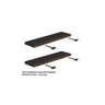 Kit 2 Prateleiras Suporte Embutido 90x25x4 cm Preta - Conceito - 5