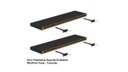 Ver imagem 5 de Kit 2 Prateleiras Suporte Embutido 90x25x4 cm Preta - Conceito