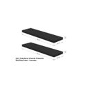 Ver imagem 6 de Kit 2 Prateleiras Suporte Embutido 90x25x4 cm Preta - Conceito