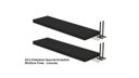 Ver imagem 4 de Kit 2 Prateleiras Suporte Embutido 90x25x4 cm Preta - Conceito