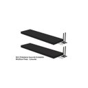 Ver imagem 4 de Kit 2 Prateleiras Suporte Embutido 90x25x4 cm Preta - Conceito