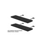 Kit 2 Prateleiras Suporte Embutido 90x25x4 cm Preta - Conceito - 3