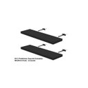 Ver imagem 3 de Kit 2 Prateleiras Suporte Embutido 90x25x4 cm Preta - Conceito