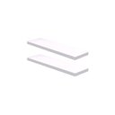 Ver imagem 1 de Kit 2 Prateleiras Suporte Embutido 90x25x4cm Branca - Conceito