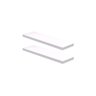 Kit 2 Prateleiras Suporte Embutido 90x25x4cm Branca - Conceito - 1