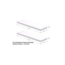 Ver imagem 6 de Kit 2 Prateleiras Suporte Embutido 90x25x4cm Branca - Conceito