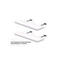 Ver imagem 4 de Kit 2 Prateleiras Suporte Embutido 90x25x4cm Branca - Conceito