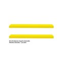 Ver imagem 2 de Kit 2 Prateleiras Suporte Embutido 90x25x4cm Amarela - Conceito