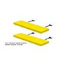 Kit 2 Prateleiras Suporte Embutido 90x25x4cm Amarela - Conceito - 5