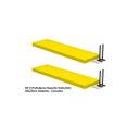 Ver imagem 3 de Kit 2 Prateleiras Suporte Embutido 90x25x4cm Amarela - Conceito