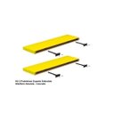 Ver imagem 4 de Kit 2 Prateleiras Suporte Embutido 90x25x4cm Amarela - Conceito