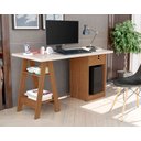 Ver imagem 5 de Escrivaninha Bali Off White/Canela - Vrk Comercio On-Line