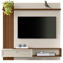 Ver imagem 3 de Painel para Tv 55 Pol com Bancada Suspensa Sollare L05 Freijó Off White - Lyam Decor