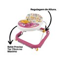 Ver imagem 6 de Andador Bebe Infantil Andaja para Menina de 56cm para Casa Sala Quarto Jardim Rosa Junior Baby