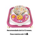 Ver imagem 5 de Andador Bebe Infantil Andaja para Menina de 56cm para Casa Sala Quarto Jardim Rosa Junior Baby