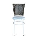 Ver imagem 5 de 4 Cadeiras para Mesa Branca Hawai Marrom Assento Floral Cor:floral Gelo