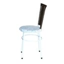 Ver imagem 2 de 4 Cadeiras para Mesa Branca Hawai Marrom Assento Floral Cor:floral Gelo