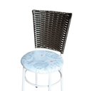 Ver imagem 4 de 4 Cadeiras para Mesa Branca Hawai Marrom Assento Floral Cor:floral Gelo