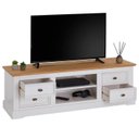 Ver imagem 6 de Rack Tv Bancada 55 Polegadas Madeira Maciça 4 Gavetas 2 Nichos Kent Idimex