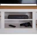 Ver imagem 7 de Rack Tv Bancada 55 Polegadas Madeira Maciça 4 Gavetas 2 Nichos Kent Idimex