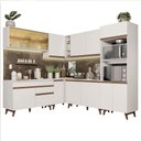 Ver imagem 3 de Armário de Cozinha Completa de Canto 452cm Branco Reims Madesa 01