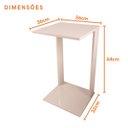 Ver imagem 3 de Mesa de Apoio Sofa Quadrada 36x36cm Decoração Cabeceira