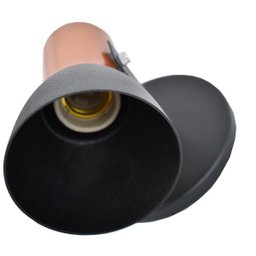 Spot de Sobrepor Direcionável 1 E-27 Preto com Cobre - 3