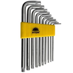 Jogo de Chave Torx Longa C- 10 Pçs - Htom - 1
