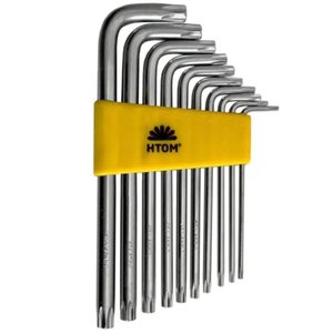 Jogo de Chave Torx Longa C- 10 Pçs - Htom