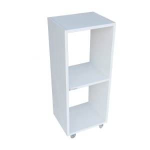 Estante Vertical com rodinhas vinil salão de beleza