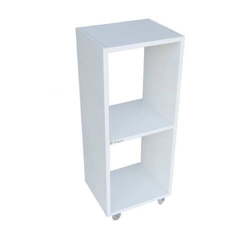 Estante Vertical com rodinhas vinil salão de beleza