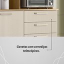 Ver imagem 5 de Armário de Cozinha Compacta Mdf 6 Portas Italia Plus - Freijó/soft