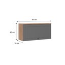 Ver imagem 2 de Armário Aéreo Milla 1 Porta Nog/cinza 80 Cm Carraro