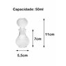 Kit 10 Mini Garrafa Vidro 50ml Hermética - 2
