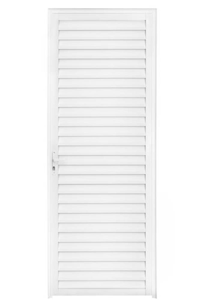 Porta Palheta 2,10 X 0,70 Direita Alumínio Branco