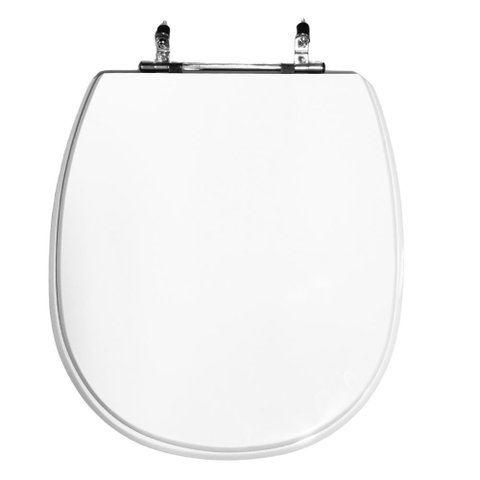 Assento Sanitário Poliéster para Louça Aspen (deca) Aço (reb. Oculto) Branco