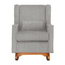 Ver imagem 4 de Poltrona Aurora com Pés em Balanço Linho Conforto, Elegância e Estilo para Sala e Amamentação