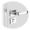 Ver imagem 1 de Fechadura Icaroway Reta Ext Cromado Ros24 (40x53 P