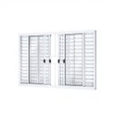 Ver imagem 2 de Janela Veneziana de Correr Central 6 Folhas com Grade Alumínio 100cmx150cm Riobras