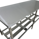 Ver imagem 6 de Mesa Aço Inox Profissional 140x70x90 cm Nortinox
