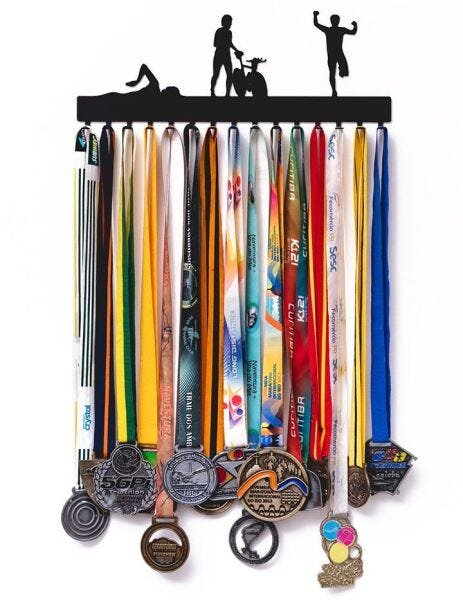 Porta Medalhas Triathlon 2017 Original - 1