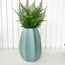 Ver imagem 4 de Vaso centro de mesa grande alto relevo moderno verde menta