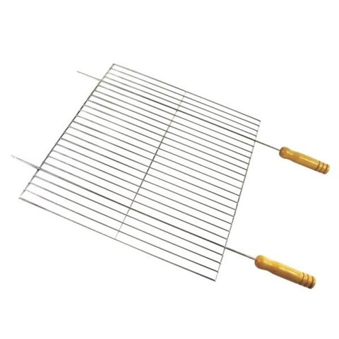 Grelha Plana Quadrada para Churrasqueira 45x75 Aço Galvanizado