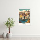 Ver imagem 1 de Quadro Decorativo Porto - Portugal 33x24cm - com Vidro:moldura Branca