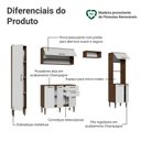 Ver imagem 3 de Cozinha Compacta Lille 8 Portas 2 Gavetas MDP 265cm Madesa