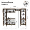 Ver imagem 4 de Cozinha Compacta Lille 8 Portas 2 Gavetas MDP 265cm Madesa